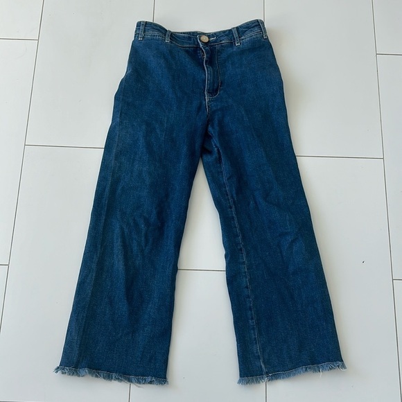 Anthropologie Pilcro size 27 women’s wide leg frayed hem jeans - Picture 1 of 4